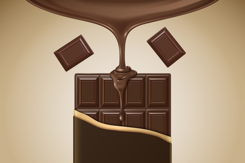 Vector chocolate poster template design 05