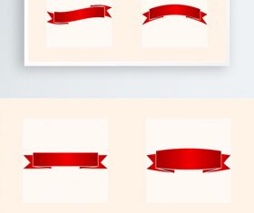 Vector gradient ribbon element