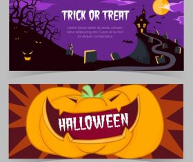 Vector illustration halloween event promotion banner