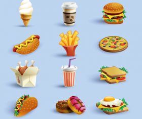 Vector material fast food icon