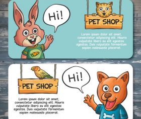 Vector pet shop poster