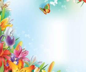 Vintage floral card template vectors design 03