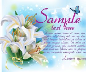 Vintage floral card template vectors design 05