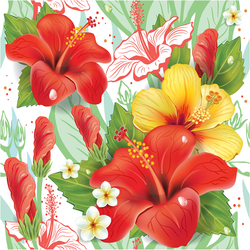 Vintage floral card template vectors design 12