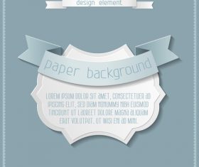 Vintage labels with paper background vectors 03