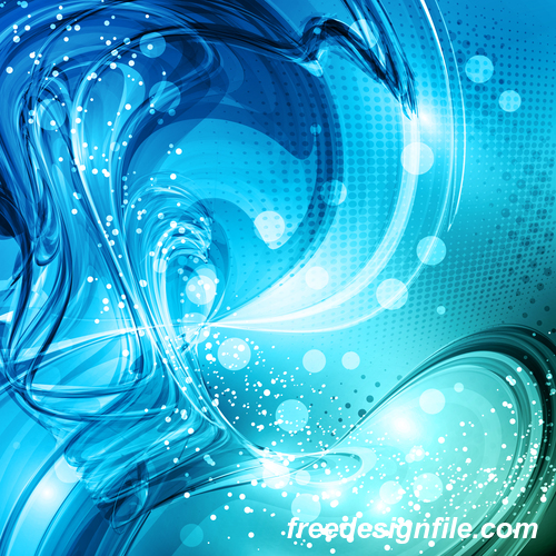 Water wave with abstract background vector graphics