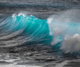 Waves rolled up on the sea Stock Photo