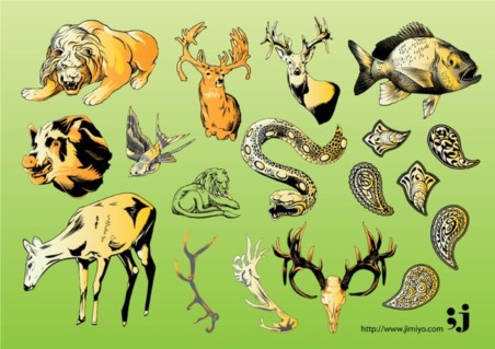 Wildlife Vector Illustrations vectors