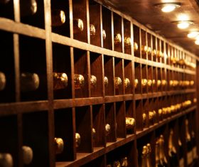 Wine stored in the basement 01
