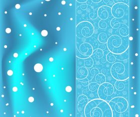Winter cold christmas background vectors set 02