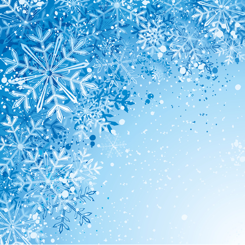 Winter cold christmas background vectors set 03 free download