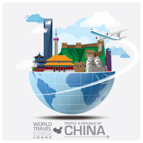 World travel with global travel creative vector design 03