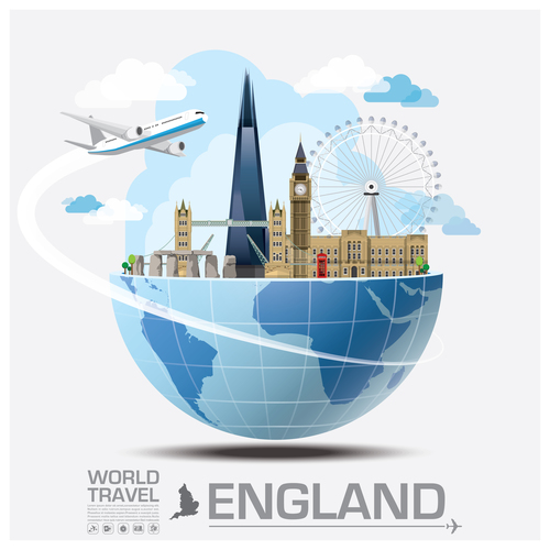 World travel with global travel creative vector design 04