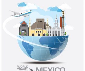 World travel with global travel creative vector design 05
