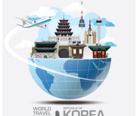 World travel with global travel creative vector design 07