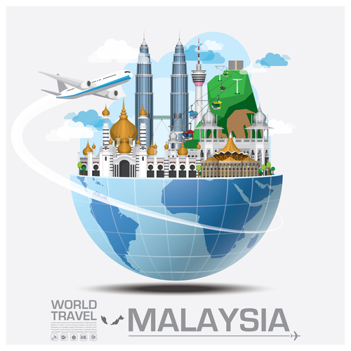World travel with global travel creative vector design 11