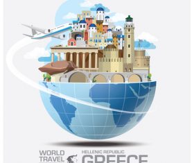 World travel with global travel creative vector design 14