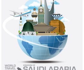 World travel with global travel creative vector design 15