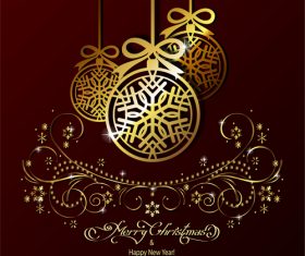 Luxury 2014 Christmas background graphics 01 free download