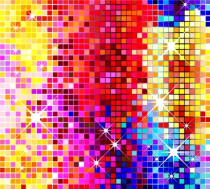 color Neon effect Background vectors material