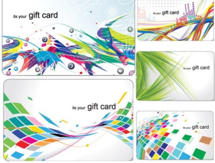 gift card backgrounds shiny vector