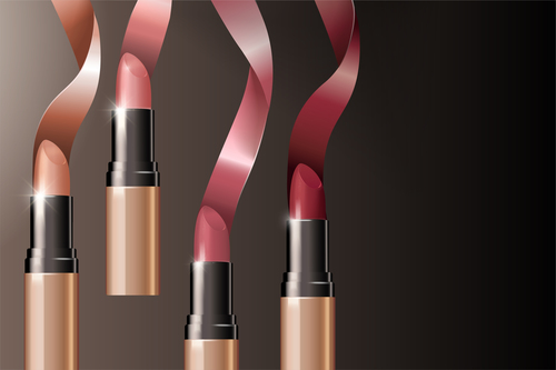 lipstick background design vector 01