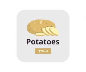 potatoes vector icon