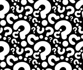question seamless pattern vector