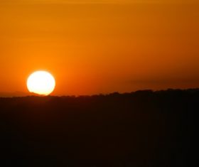 scenic beauty of the sunset Stock Photo 05