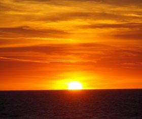 scenic beauty of the sunset Stock Photo 09