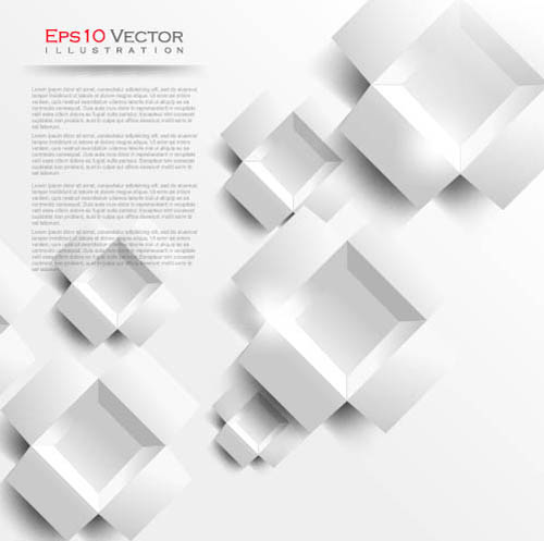 3D Geometry shapes background 1 vector