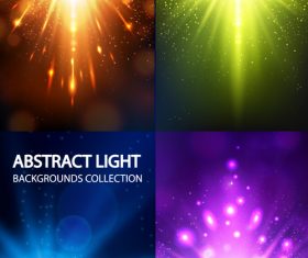 4 Kind shiny light vector backgrounds