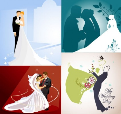 4 wedding wedding theme vector