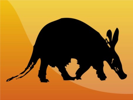 Aardvark Silhouette vector