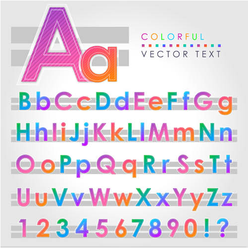 Abstract Alphabets Set 3 vector graphics