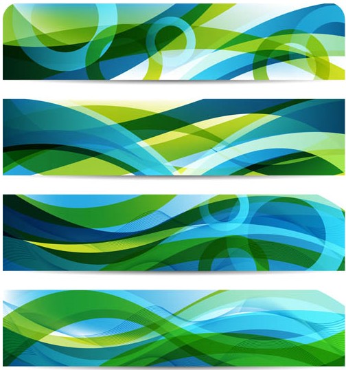 Abstract Banners vector