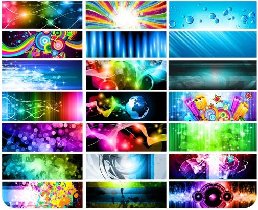 Abstract Banners Color vector design