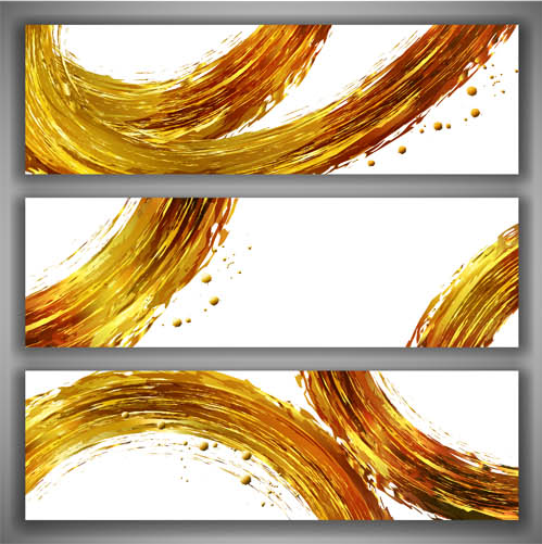 Abstract Banners Set vector graphics