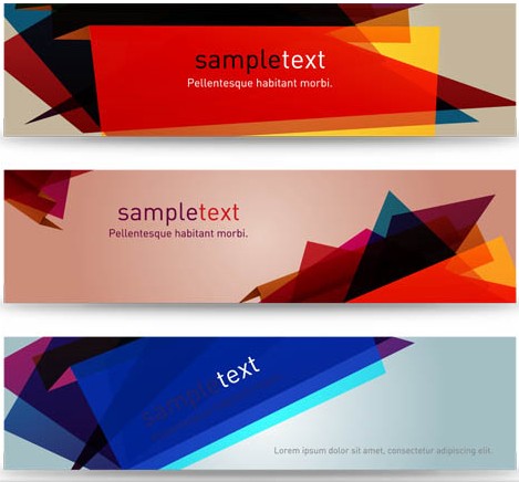 Abstract Banners vectors