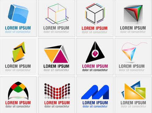 Abstract Business Logotypes 10 vector