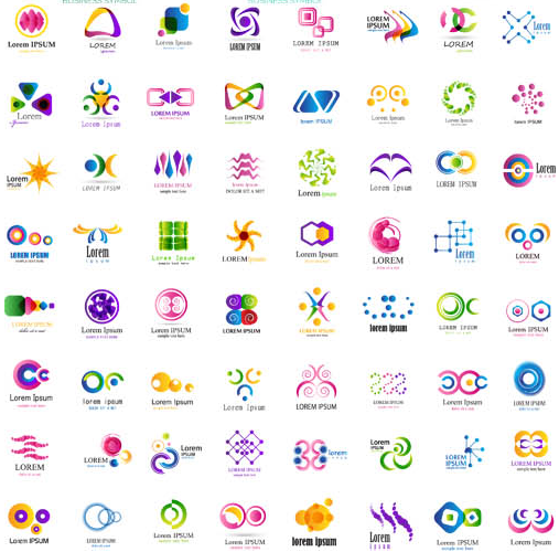Abstract Business Logotypes 6 design vectors