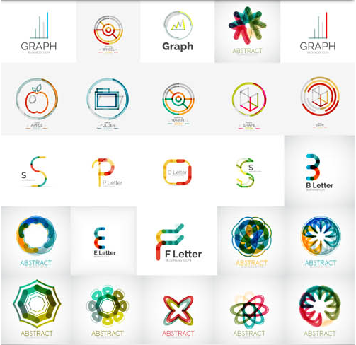 Abstract Business Logotypes 7 vector