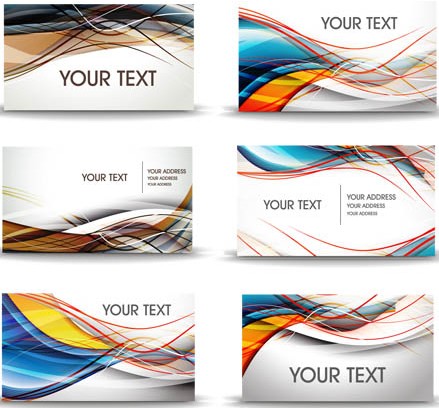 Abstract Cards Design vector graphic
