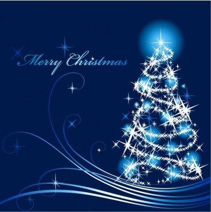 Abstract Christmas Tree design vector free download