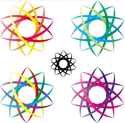 Abstract Circle Logo art vector