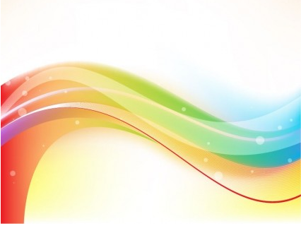 Abstract Colored Wave Background shiny vector