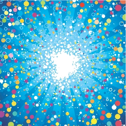 Abstract Fancy Dots Background vector