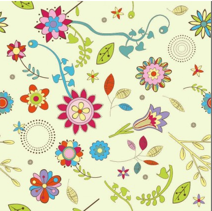 Abstract Flower Pattern Background Free shiny vector