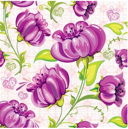 Abstract Flowers Background Art vector