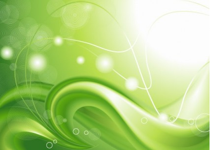 Abstract Green Curves Background Vector vector